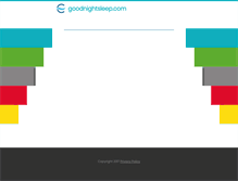 Tablet Screenshot of goodnightsleep.com